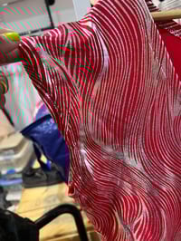 Image 2 of custom metallic print jumper