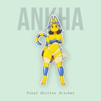 Image 1 of Ankha Glitter Stickers