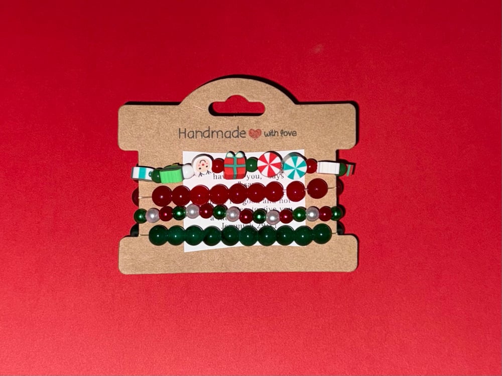 Image of Winter/Christmas Special - Set of 4 Bracelets