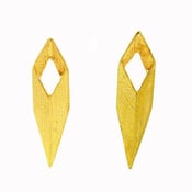 Image of Gold 3D Geometric Earring
