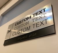 Image 1 of Metal Braille door sign (5-pack)