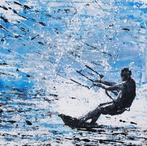 Image of Kite Surfer - Ocean Motion