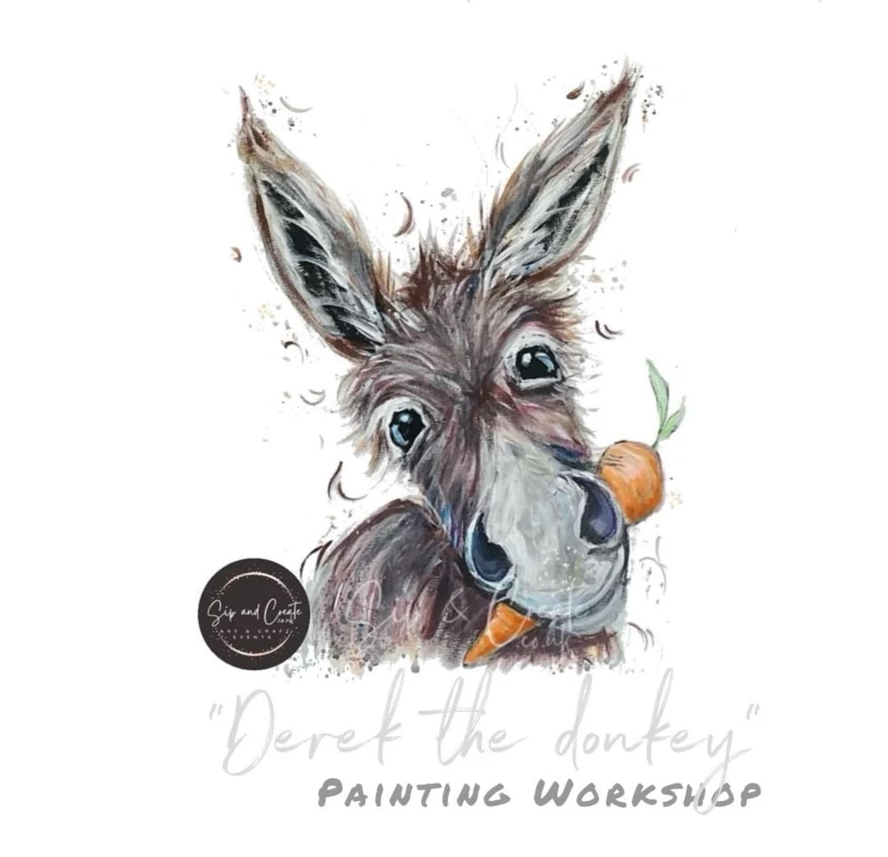 Image of “Derek the Donkey” Painting Night