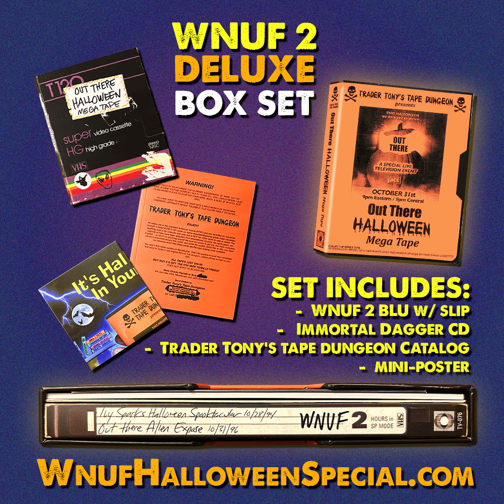 Out There Halloween Mega Tape (aka WNUF Halloween Sequel) Deluxe Blu/CD Set