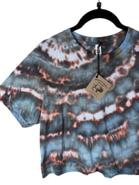 Image 5 of S Crop Tee in Ember Ice Dye #2