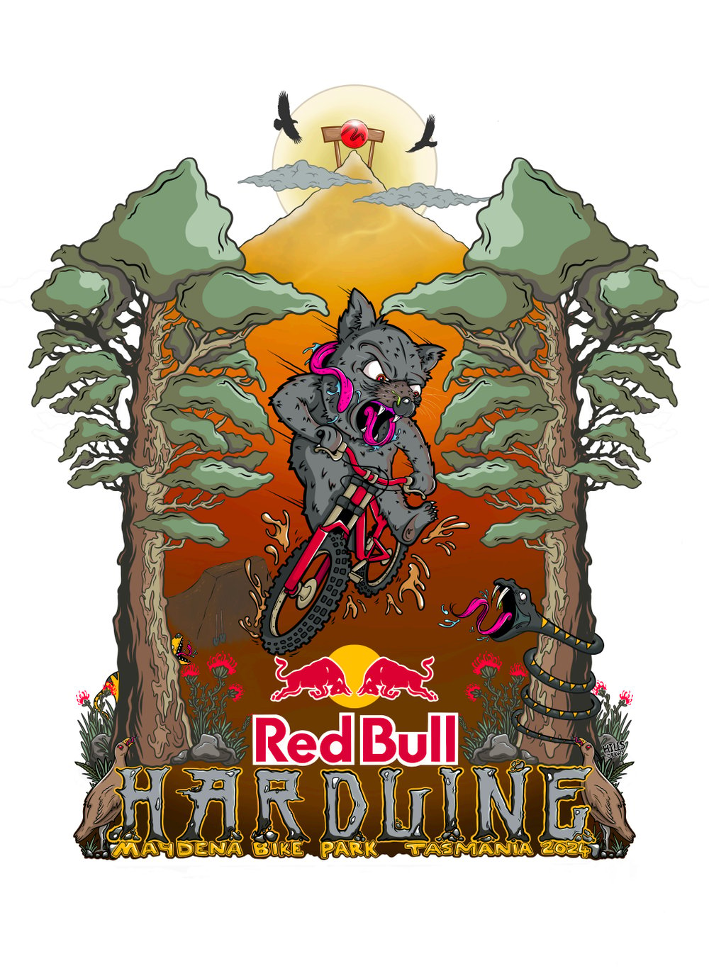 Red Bull Hardline official event print