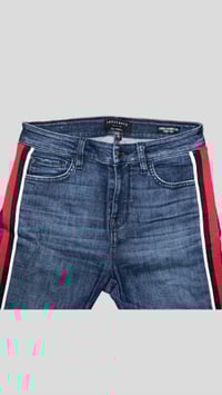 Image 4 of SANCTUARY modern straight crop racer stripe jeans