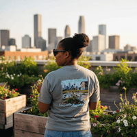 Image 2 of In This World Concrete Flowers Grow - Graphic Tee