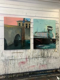 Image 3 of Painting / maleri / "København – Malerdrømme og tankestreger – Stige til Thorvaldsen"