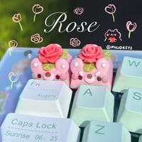 Image 1 of Rose Bear Artisan Keycap