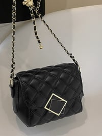 Image 3 of Quilted Flap Chain Crossbody Bag