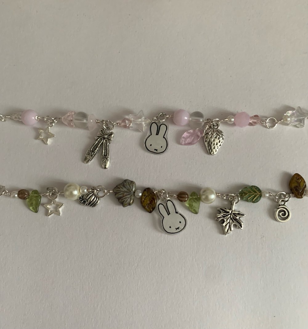 miffy inspired ballet bracelet