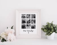 Personalised Family Photo Collage Print