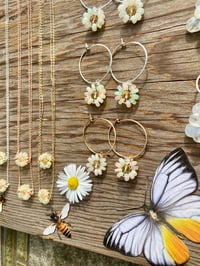 Image 6 of Opal Daisy Hoops