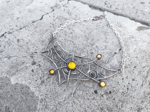 Yellow sun necklace 