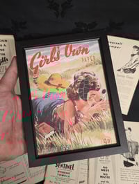 Image 2 of 1945 War time The Girls Own - faceless with real preserved spider web - AUGUST