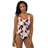 Image 1 of Icons One-Piece Swimsuit Pink