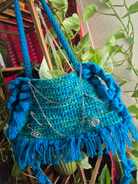 Image 1 of Turquiose Crochet Purse 