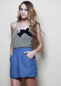 Image of Denim Skirt with Pockets