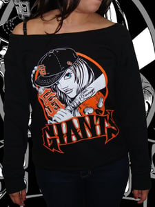 Image of Ladies - SF Giants Bat Girls (Off the Shoulder Sweater)