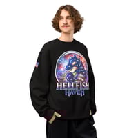 Image 2 of Oversized USA 250 Patriotic Hellfish Haven heavyweight sweatshirt