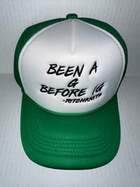 Image 2 of G-trucker green/white