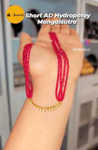 Image 2 of American Diamond Short Hydropotey Mangalsutra_Design 1