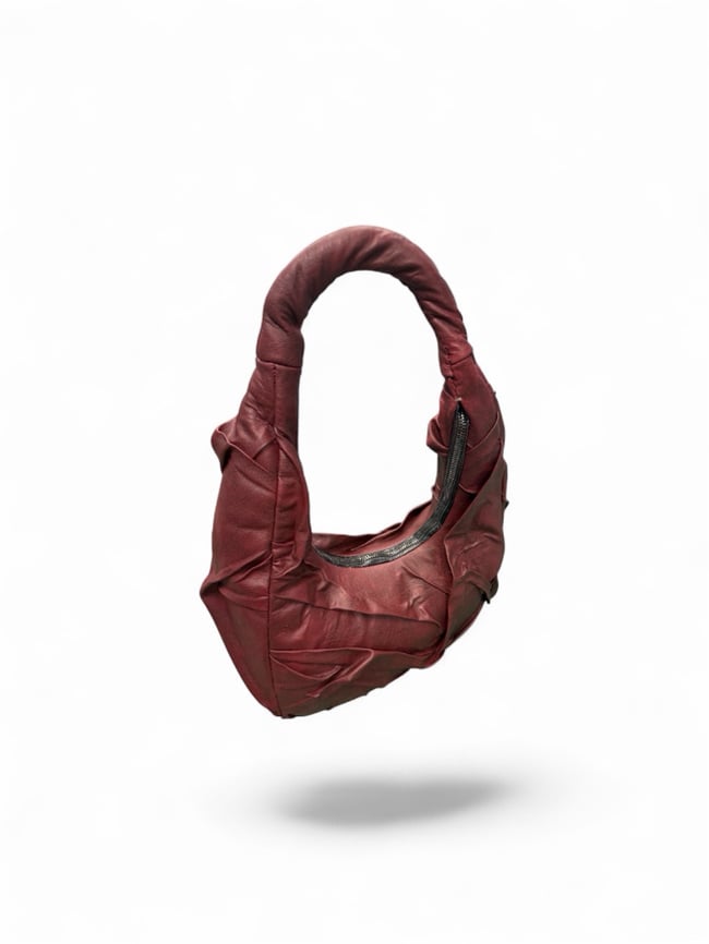 Anatomic Creased Leather Handbag