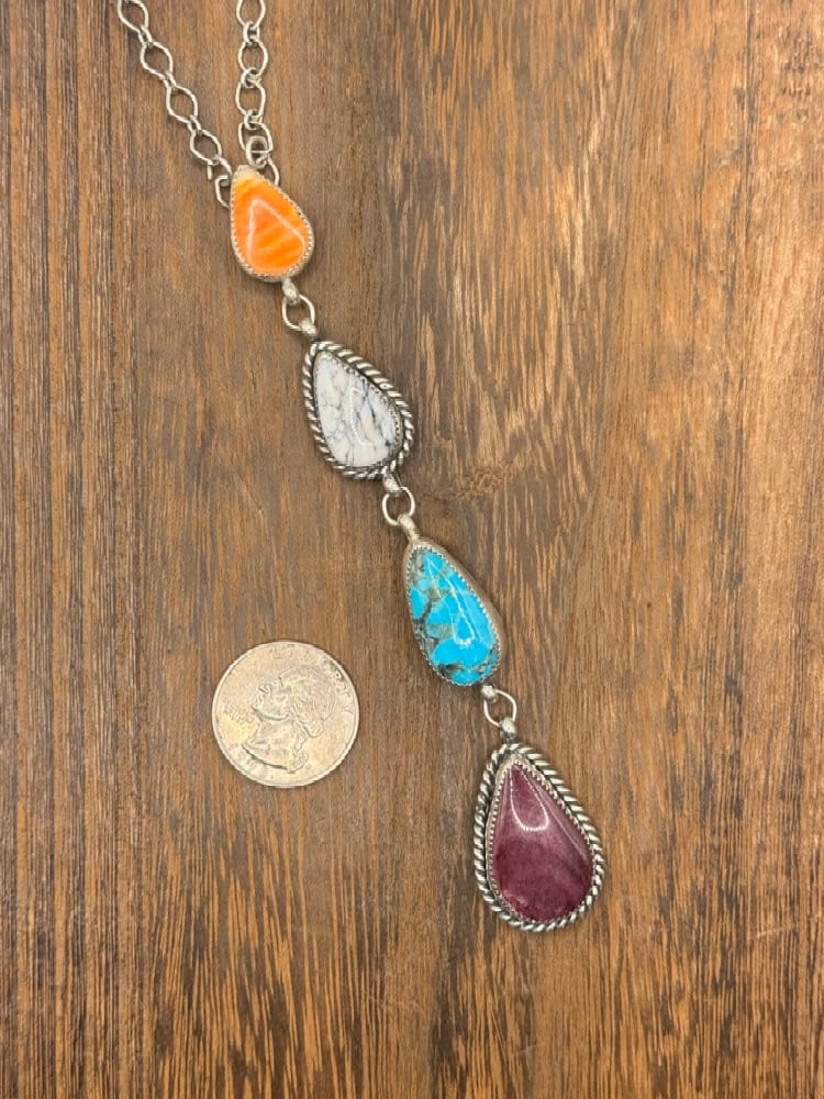 Image of Mixed Stone Lariat