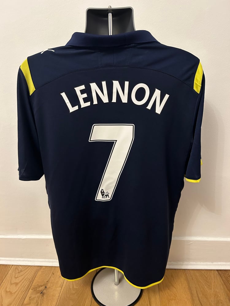 Image of Tottenham Hotspur “LENNON 7” 2009/10 Player Version Away Shirt + patches (XL) 