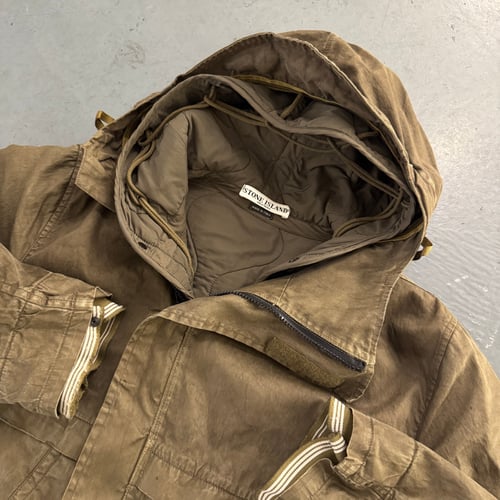 Image of AW 2005 Stone Island Duel Layer Lino Flax Asymmetrical Jacket, size