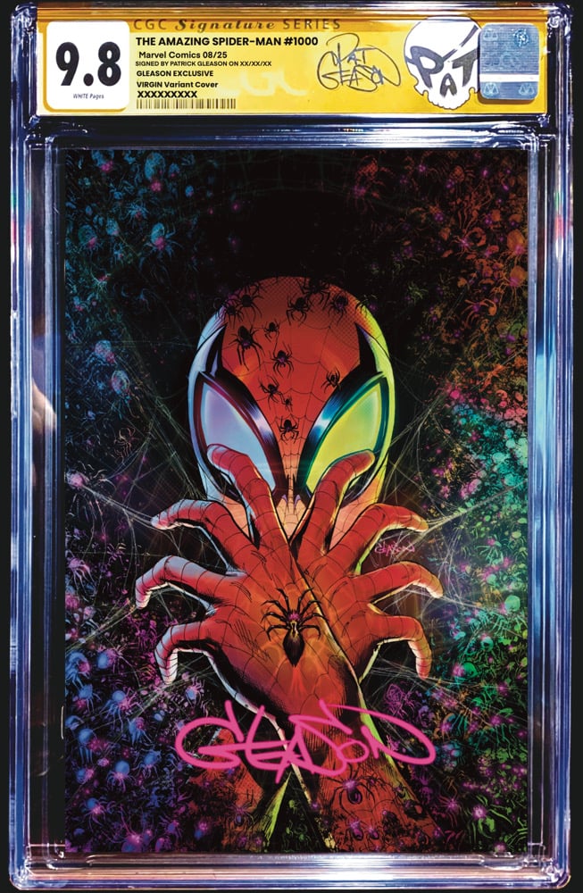 Image of CGC SIGNATURE SERIES AMAZING SPIDER-MAN #1000 GLEASON COLOR VIRGIN EXCLUSIVE
