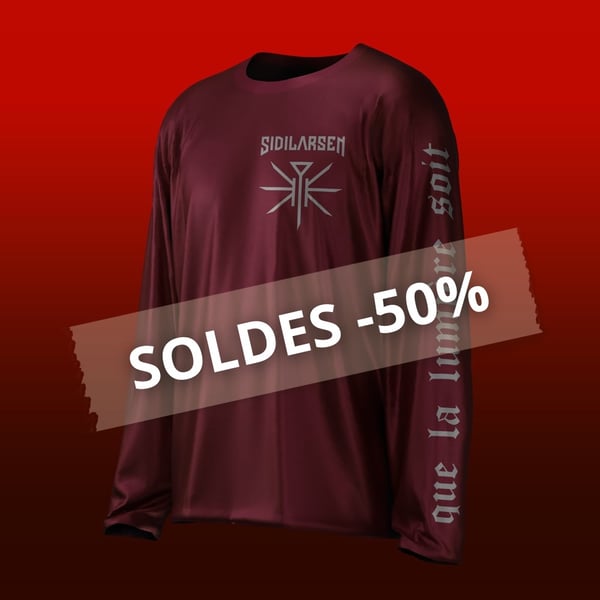 Image of SOLDES : Shirt longsleeve burgundy unisex (-50%)