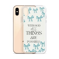 Image 5 of MATTHEW 19:26 WITH GOD ALL THINGS ARE POSSIBLE Case 💙