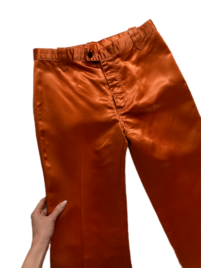 vintage Fred Segal glam satin trousers 