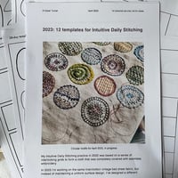 Image 1 of PDF 12 monthly templates for intuitive daily stitching 2023
