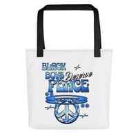 Image 1 of BLACK BOYS DESERVE PEACE TOTE - BLUE