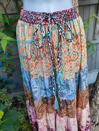 Image 3 of Patchwork trousers / Culottes- mint Tassle