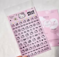 Image 3 of 2PCS Kawaii Hello Relief Stickers Cute Anime Student DIY Waterproof Nail Stickers