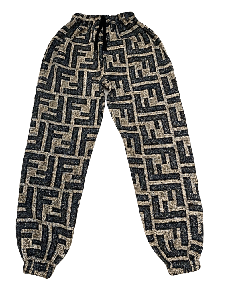 monogram tapestry pants