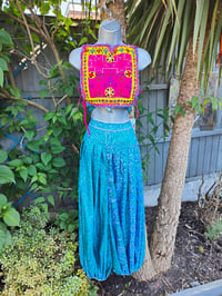 Image 12 of Milan Hareem/ Bloomer/ Balloon trousers with matching head scarf turquoise and jade