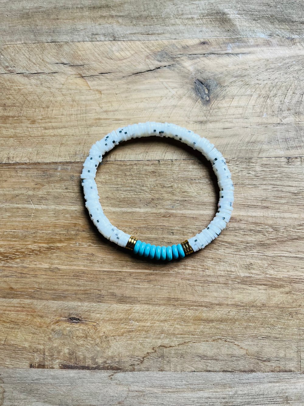 Image of Speckled with turquoise bracelet