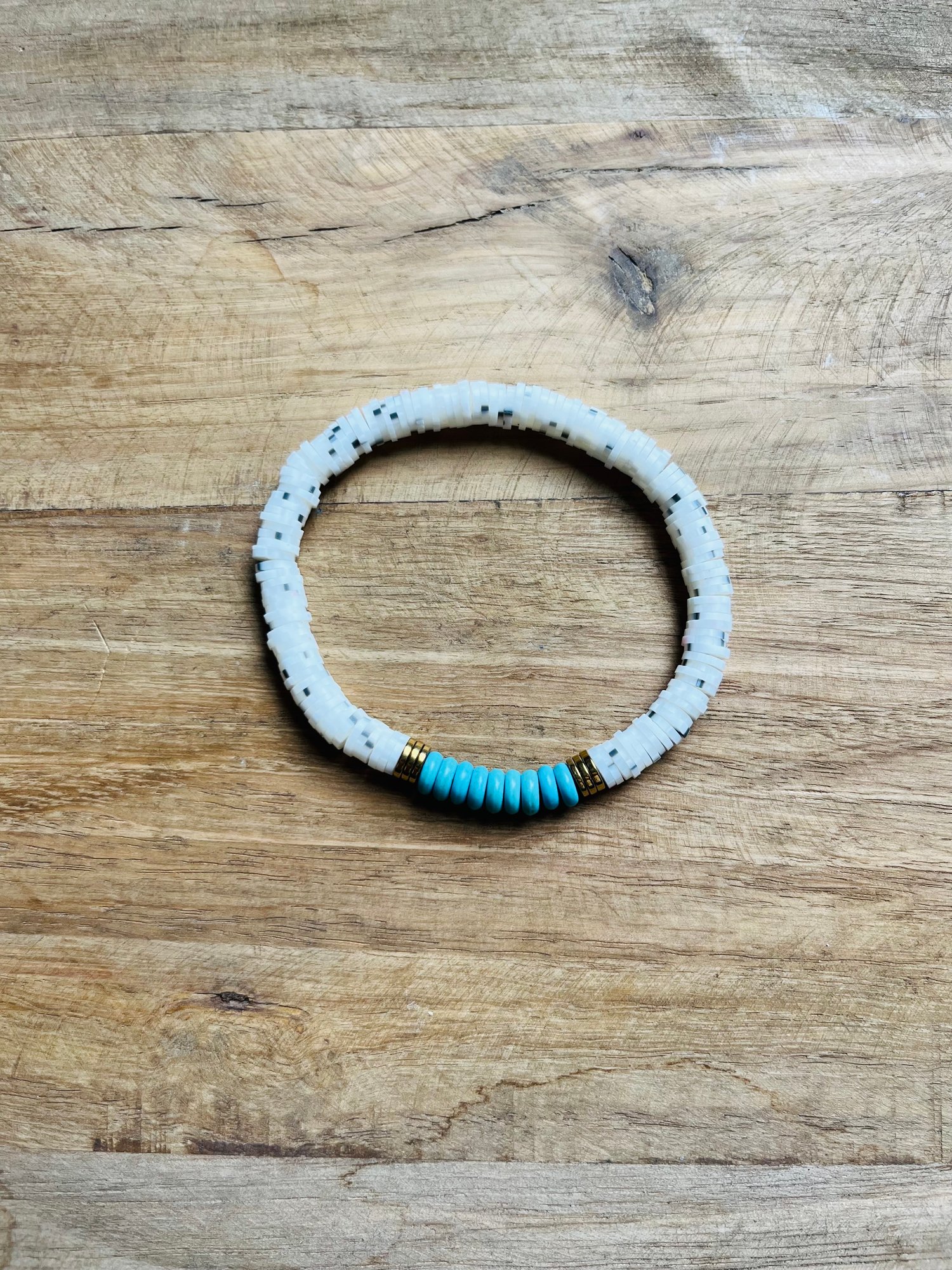 Image of Speckled with turquoise bracelet
