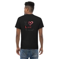 Image 2 of Ugly Heart Unisex Tee- Black/Black