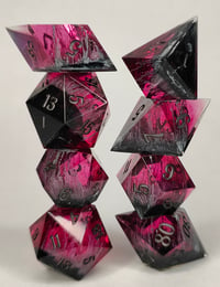 Image 3 of Dark Heart<br>8 Piece Polyhedral Set