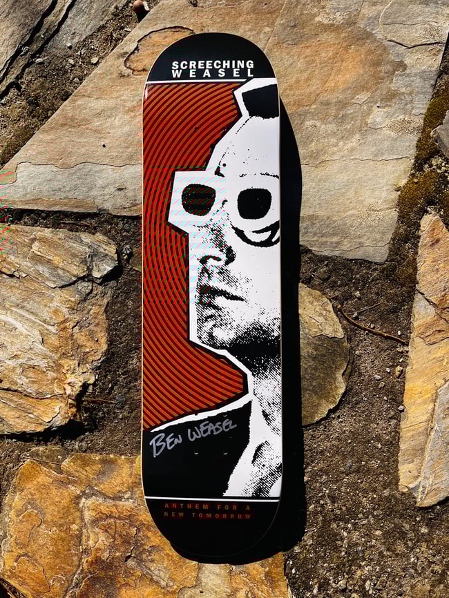 Screeching Weasel Skateboard- signed [SILVER] #’d/150 Anthem For A New Tomorrow