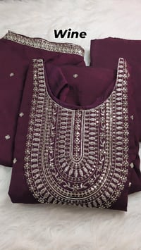 Image 3 of Soft Silk Kurtha Set - Design #12
