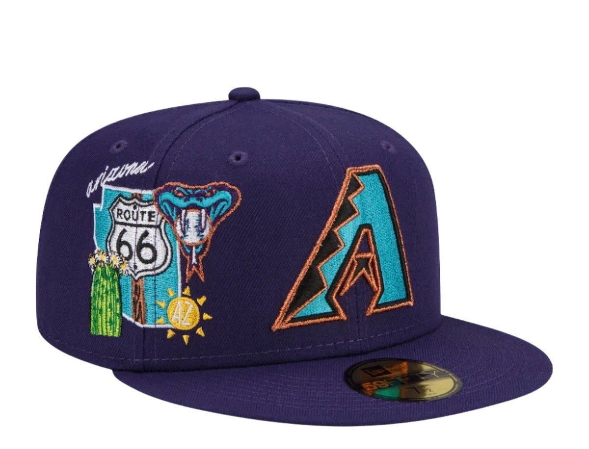 fitted diamondbacks hat