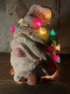 Spring Themed Holiday Ceramic Gnome Night Light Lamp