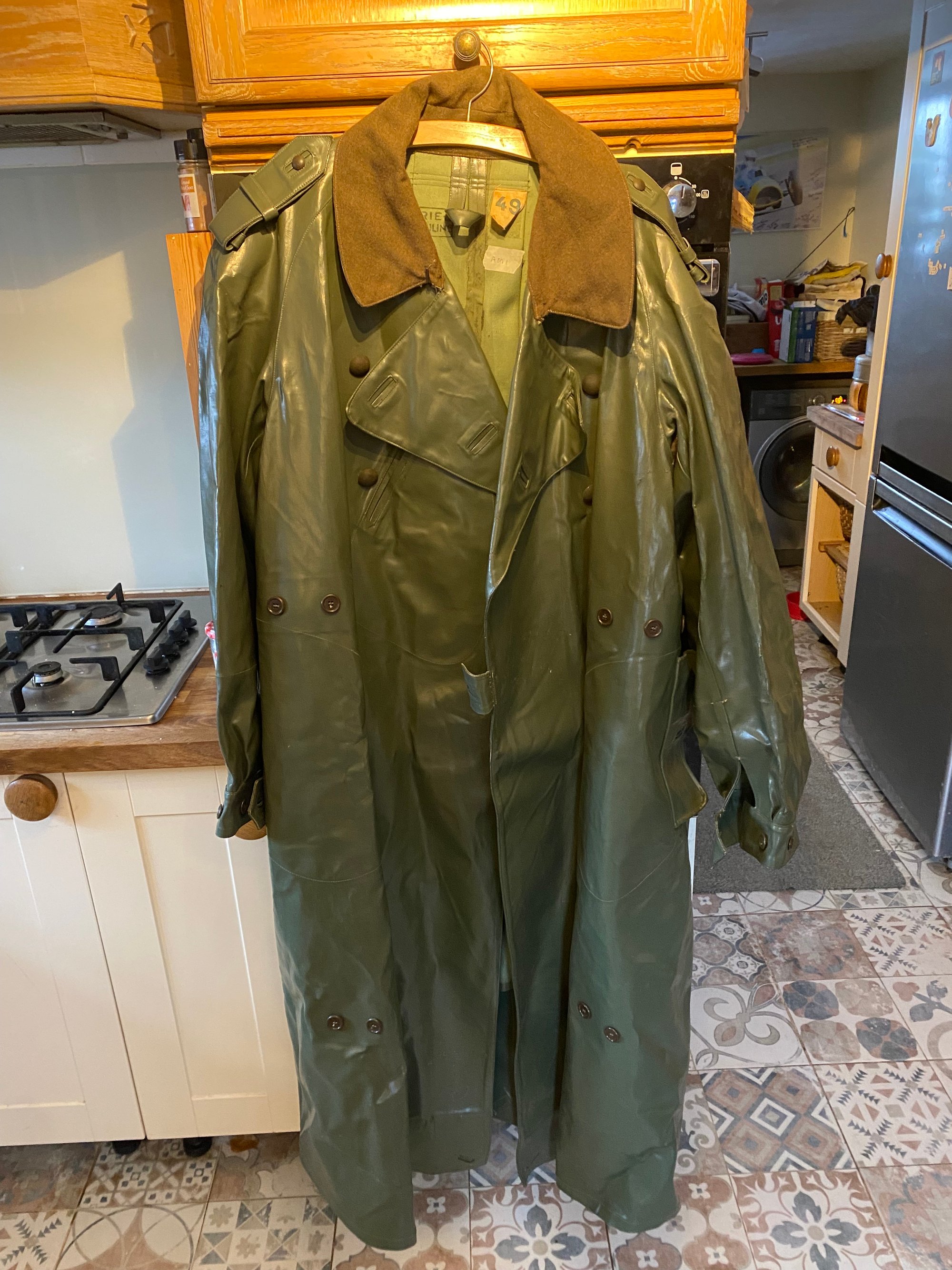 WWII German Motorcycle Despatch Riders Rain Coat | Historic Car Parts
